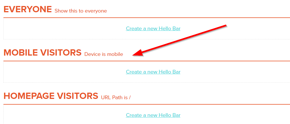 hello bar mobile ecommerce optimization