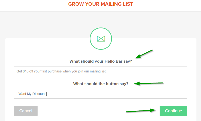 keep growing your email list using Hello Bar 2