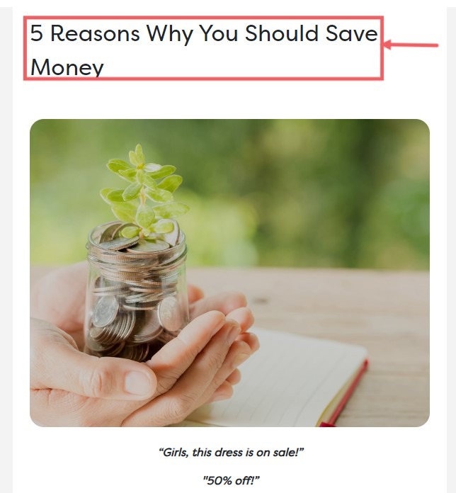 Active voice use in headlines