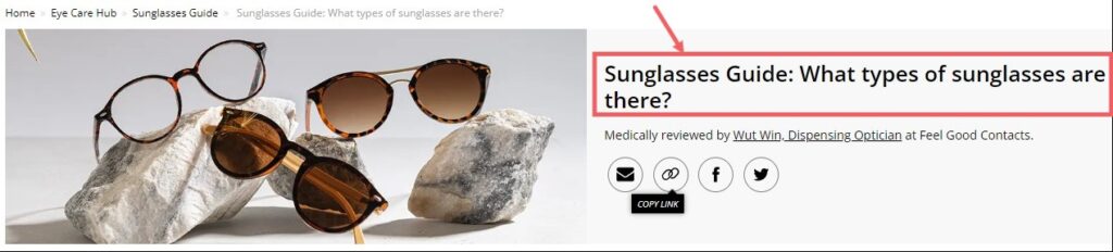 Feel good contenact headline