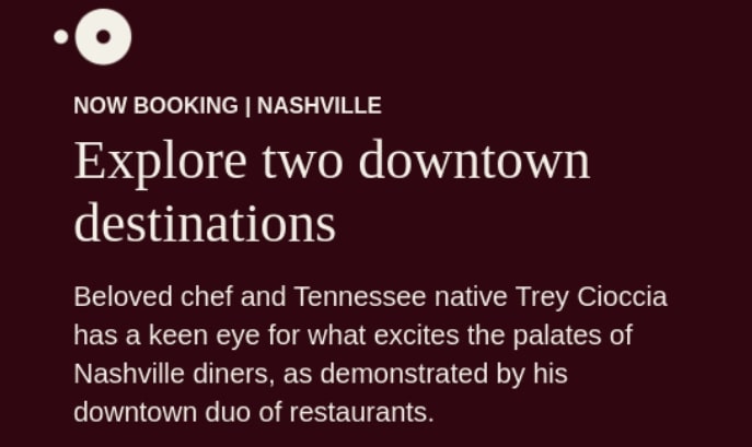OpenTable Relevant Email