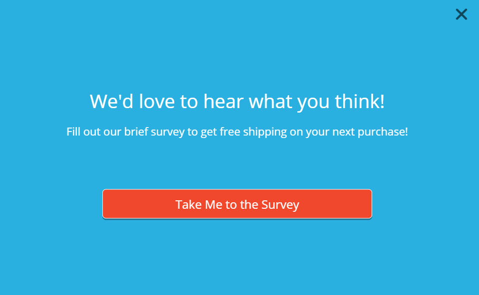 Ask Visitors to Take a Survey Or Quiz