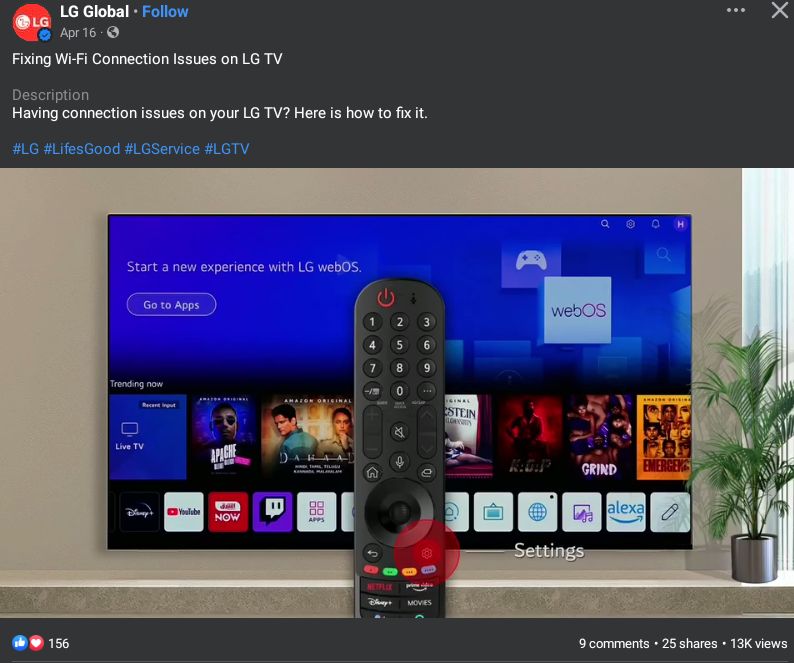 Facebook branded video