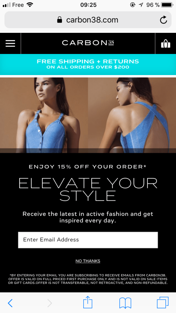 Exit Popup Mobile Carbon 38