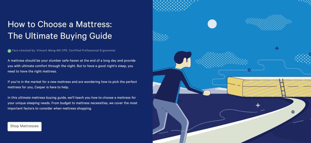 Casper matress buying guide example
