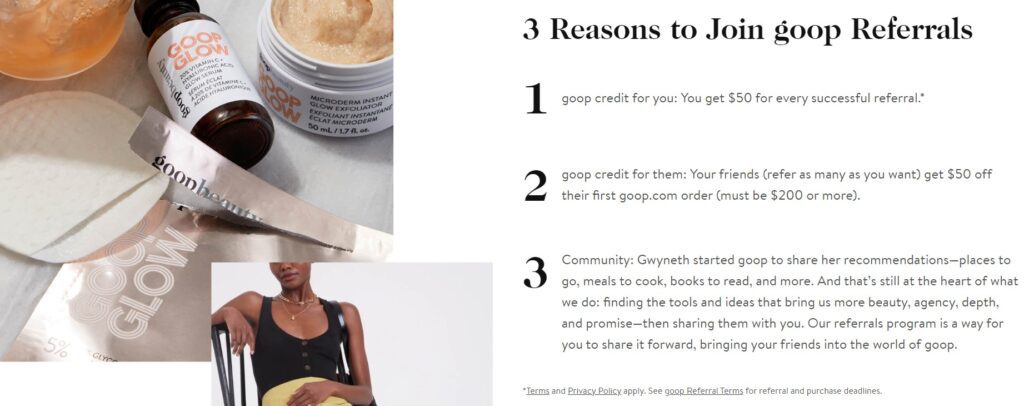 Goop Referral Program