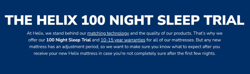 Helix sleep trial
