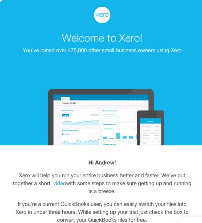 Welcome email (2)