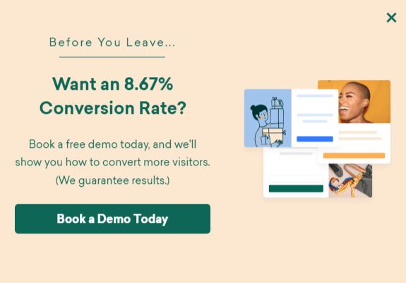 exit-intent popup