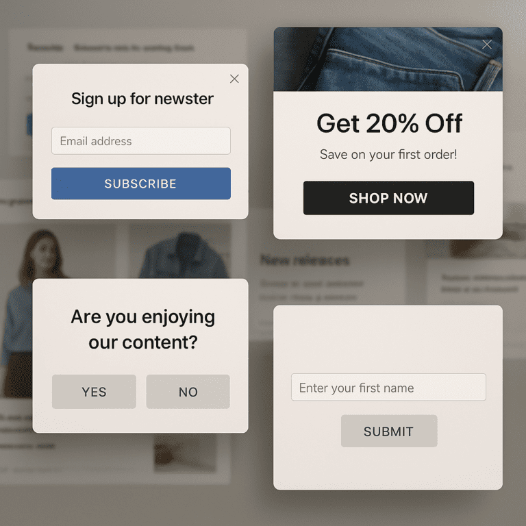POPUP TYPES