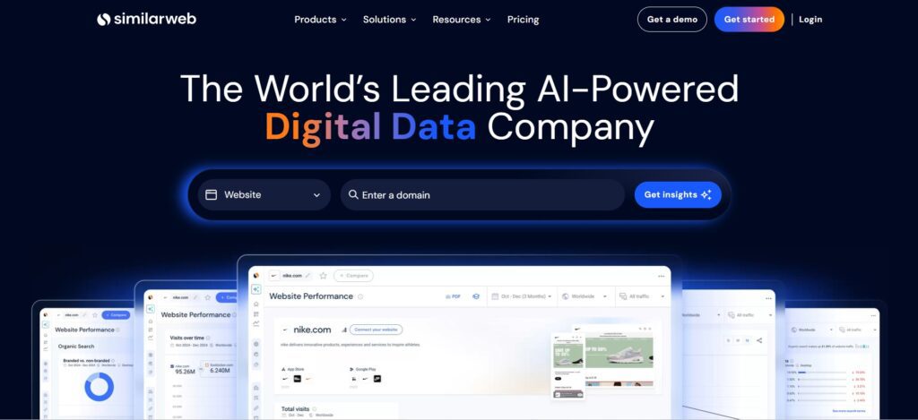 competitor analysis tool - SimilarWeb
