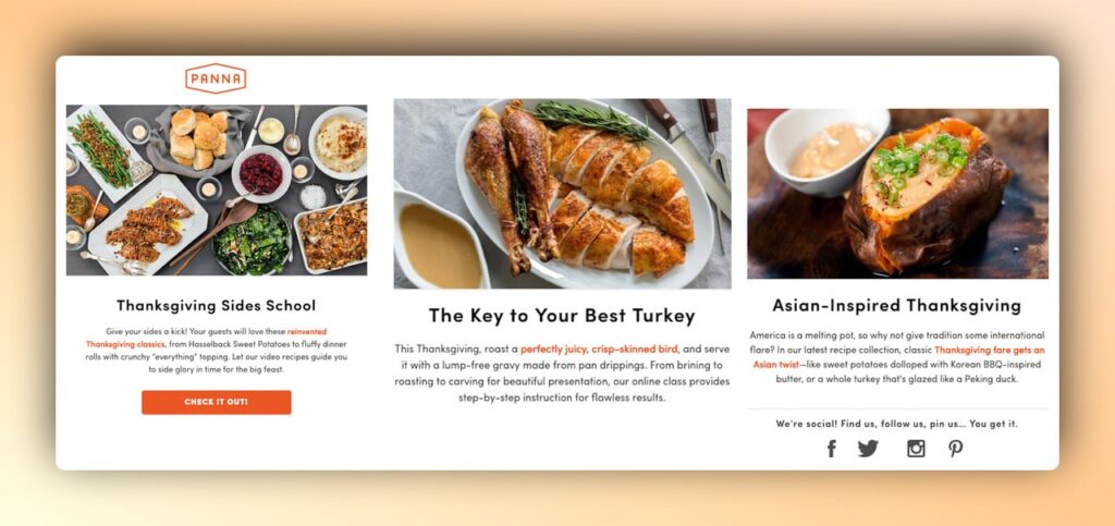 Top 10 Thanksgiving Popup Ideas to Boost Sales 9 Thanksgiving Popup Ideas - Panna