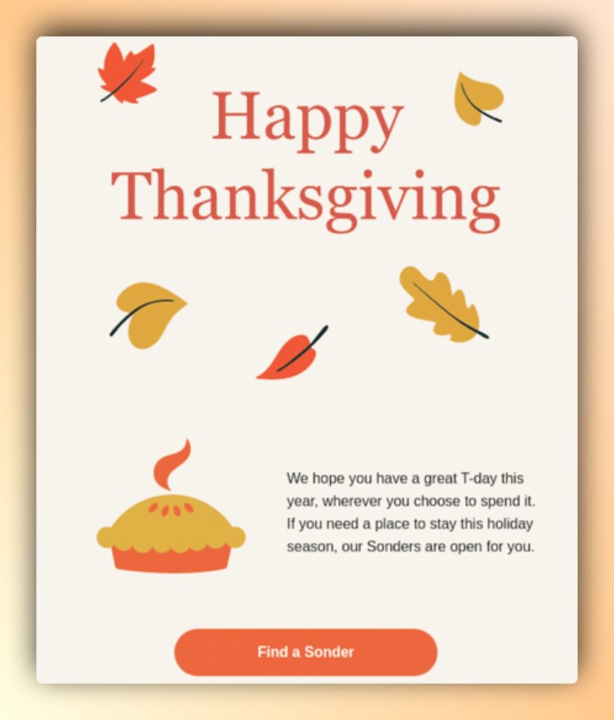 Top 10 Thanksgiving Popup Ideas to Boost Sales 8 Thanksgiving Popup Ideas - Sonder