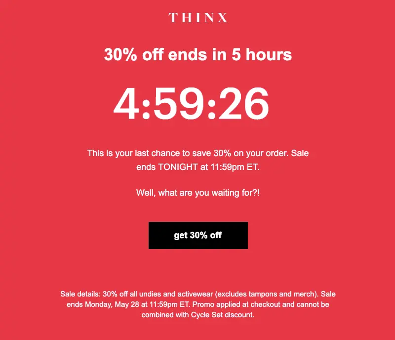 holiday popup ideas - Thinx