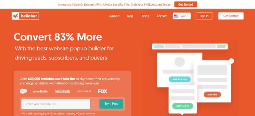 Email List: What’s Recommended… and What’s Legal? 2 email list collector - Hellobar