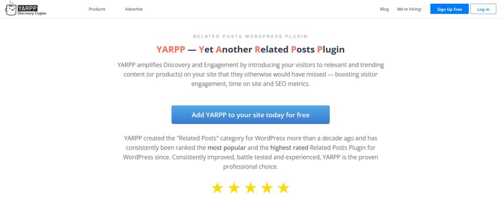 Related Post Plugins for WordPress - YARPP