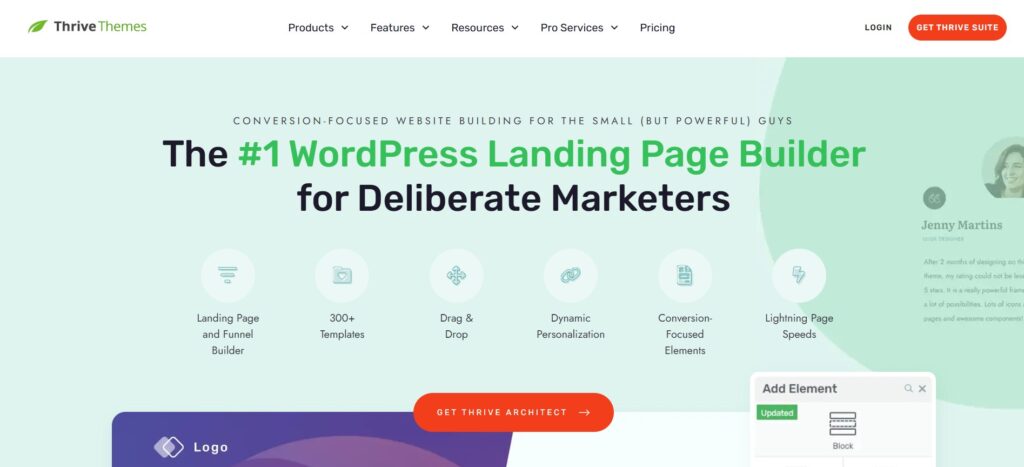 WordPress Landing Page Plugins to Boost Sales - Thrive Architect