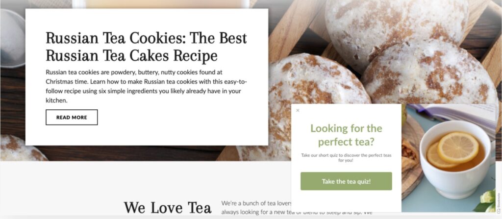 5 Best Popup Teasers (With Real Examples) 3 Best Popup Teasers - SenCha Tea Bar