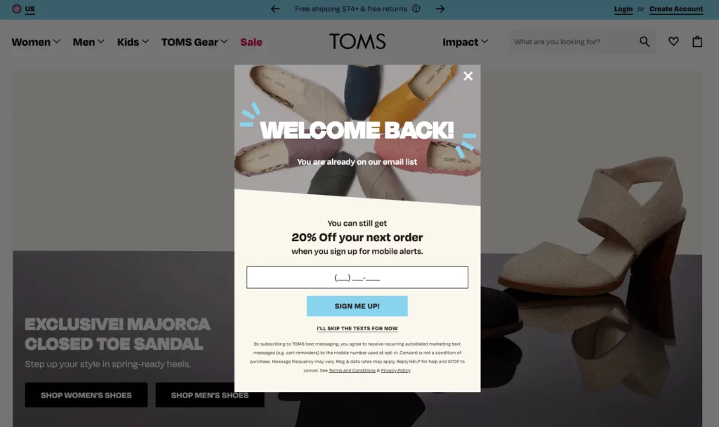 apparel marketing ideas - TOMS Shoes